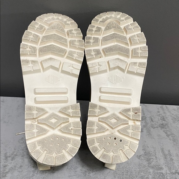 Palladium Beige Lace-Up High Top Athletic Boots Size 7 - Picture 13 of 16